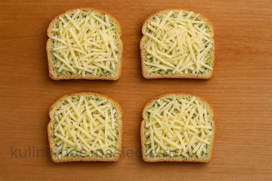 Горячие бутерброды с сыром и чесноком - шаг 3