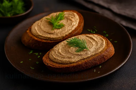 Печеночный паштет на ржаном хлебе - шаг 6