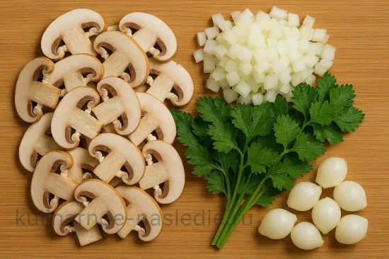 Грибной бутерброд с трюфельным соусом - шаг 1