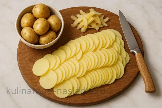 Картофельные чипсы в духовке - шаг 1 (изображение)