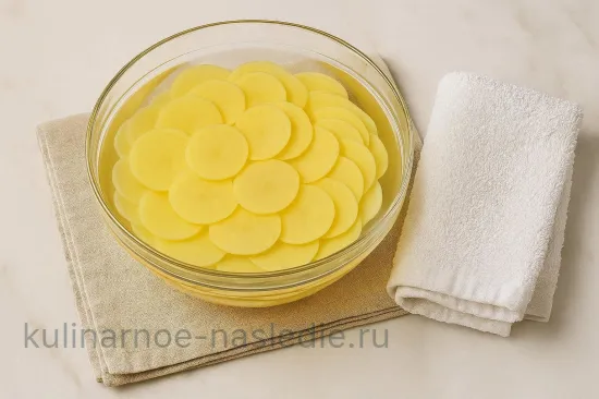 Картофельные чипсы в духовке - шаг 2 (изображение)