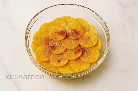 Картофельные чипсы в духовке - шаг 3 (изображение)
