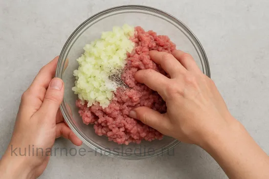 Чизбургер домашний с говяжьей котлетой - шаг 1 (изображение)