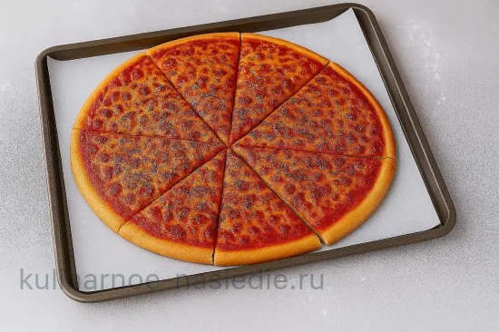 Пицца Пепперони с острыми колбасками - шаг 7