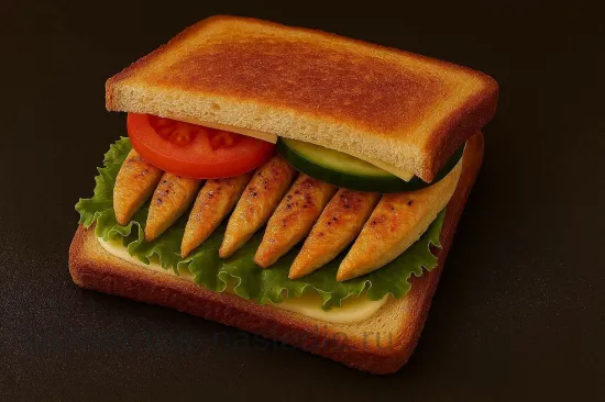 Классический сэндвич с курицей и овощами - шаг 5 (изображение)