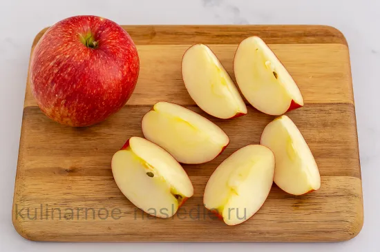 Печень куриная, запечённая в банке с яблоками - шаг 3 (изображение)