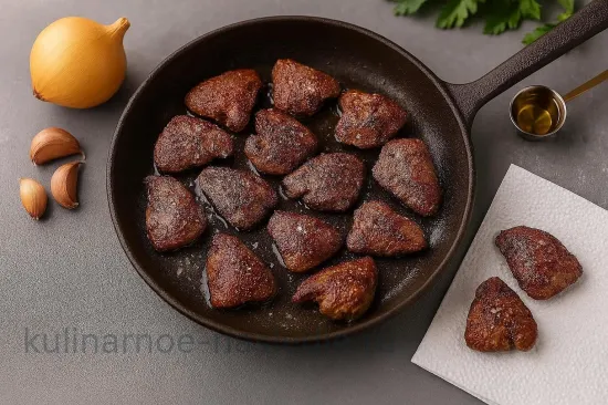 Куриная печень по-кавказски - шаг 6 (изображение)