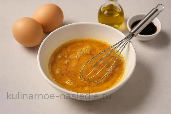 Паровой омлет с креветками по-азиатски - шаг 2