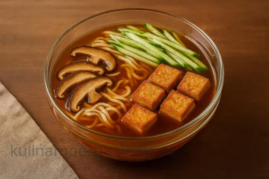 Холодный рамен с тофу и шиитаке - шаг 6 (изображение)