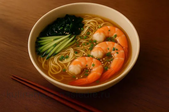 Холодный рамен с креветками и мисо - шаг 6 (изображение)