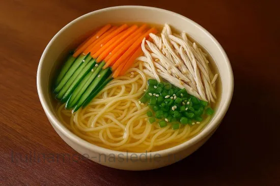 Холодный рамен с курицей и кунжутом - шаг 6 (изображение)