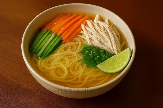 Холодный рамен с курицей и кунжутом - шаг 7 (изображение)