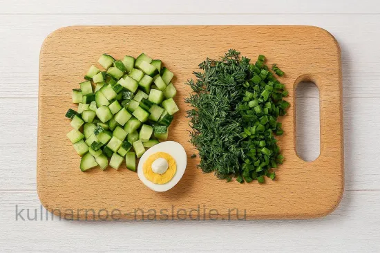 Ботвинья классическая с квасом - шаг 2