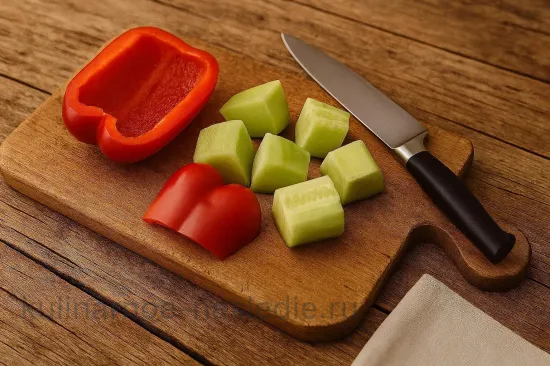 Фруктово-овощной гаспачо с дыней и перцем - шаг 2