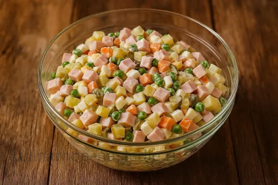 Классический салат Оливье: Традиционный рецепт - шаг 7