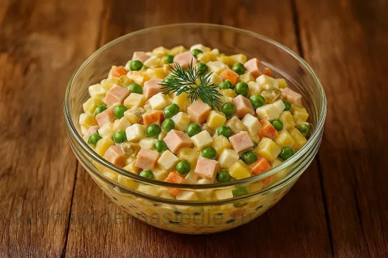 Классический салат Оливье: Традиционный рецепт - шаг 8