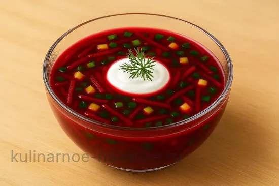 Свекольник с огурцом и яйцом на квасе - шаг 8