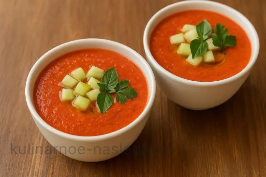 Гаспачо с болгарским перцем и огурцом - шаг 6