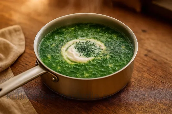 Щавелевый суп с яйцом - Финальная заправка