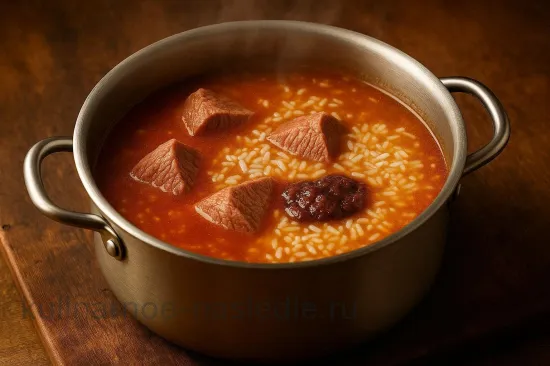 Харчо по-грузински с говядиной и грецкими орехами - шаг 2