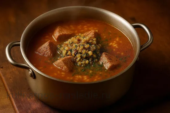 Харчо по-грузински с говядиной и грецкими орехами - шаг 3