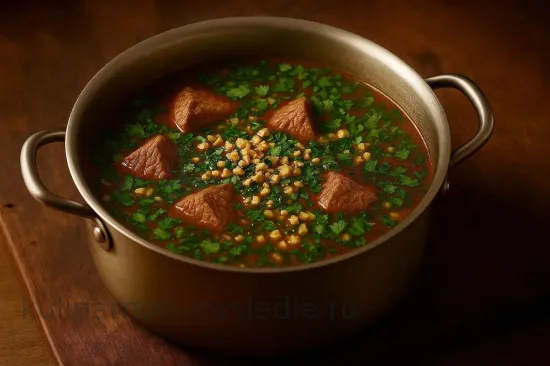 Харчо по-грузински с говядиной и грецкими орехами - шаг 4