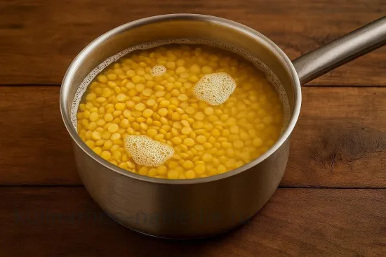 Гороховый суп с копченостями - Варка гороха