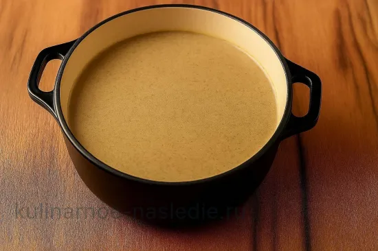 Сливочный суп с шампиньонами - шаг 6. Кремовая текстура