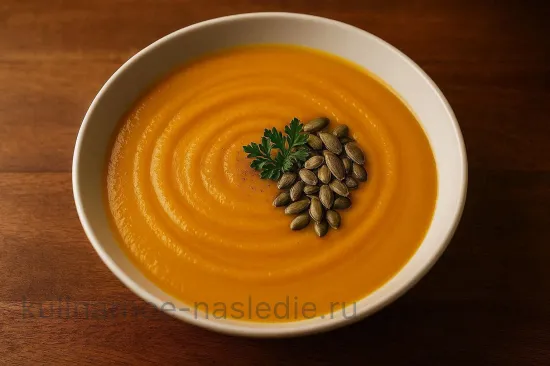 Суп-пюре из тыквы с имбирем - шаг 5. Подача