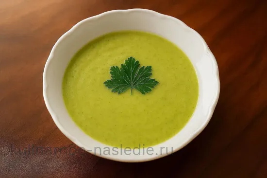 Кабачковый суп на пару с чесноком - шаг 4. Прогрев и подача