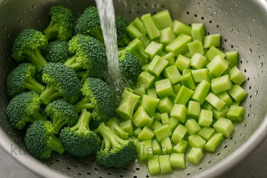 Крем-суп из тушеной брокколи с пармезаном - шаг 1