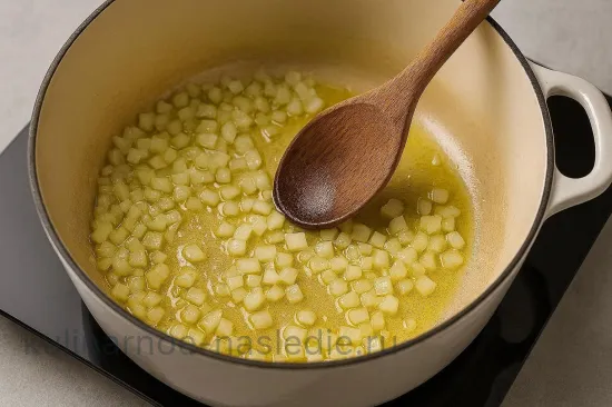 Крем-суп из тушеной брокколи с пармезаном - шаг 2