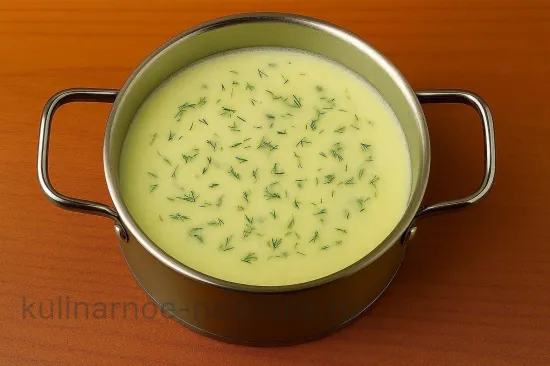 Молочный бульон с зеленым горошком - шаг 5