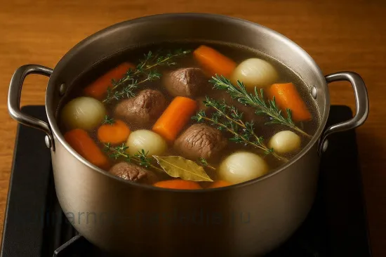 Мясной бульон с пряностями - шаг 2