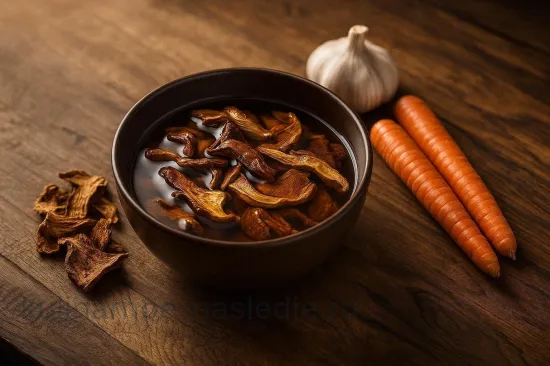 Грибной бульон с зеленью - ароматный и полезный - шаг 1