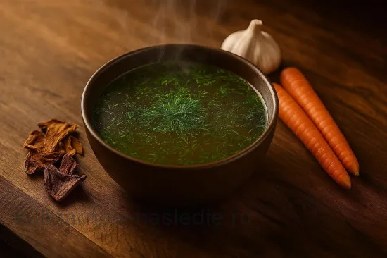 Грибной бульон с зеленью - ароматный и полезный - шаг 3