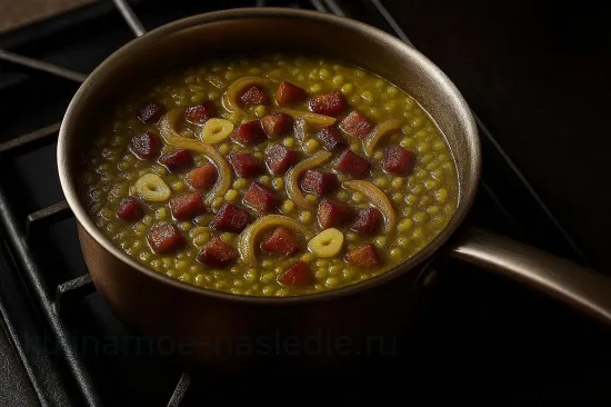 Гороховая каша с копченостями - наваристо и ароматно - шаг 4