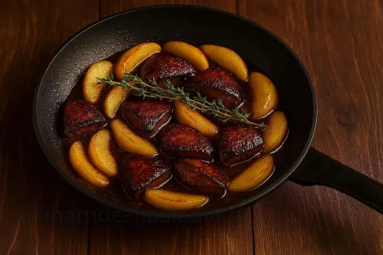 Печень индейки с яблоками и кальвадосом - шаг 4 (изображение)