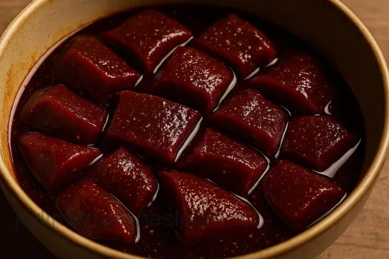 Баранья печень в гранатово-медовом глазури - восточный рецепт - шаг 1