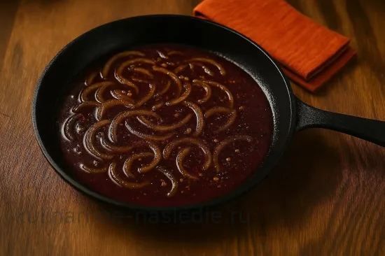 Баранина печень с гранатовым соусом - восточный рецепт - шаг 4