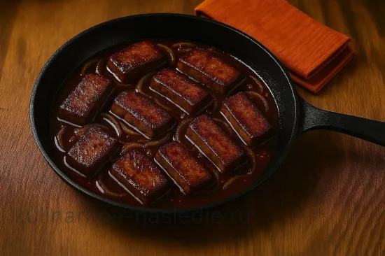 Баранина печень с гранатовым соусом - восточный рецепт - шаг 5