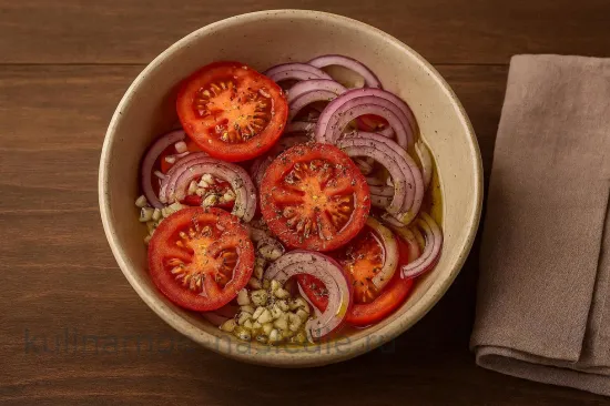 Пангасиус, запечённый с томатами и ароматными травами - Приготовление ароматной смеси