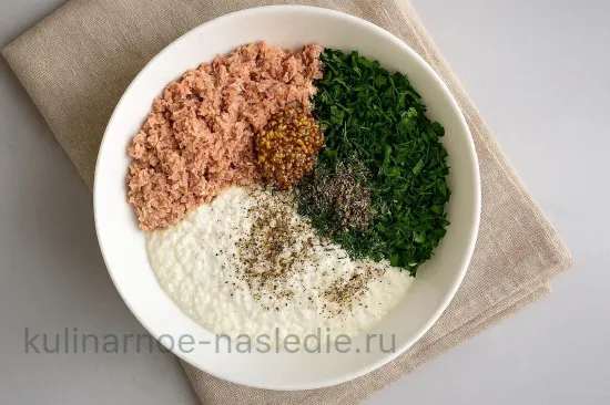 Паштет из тунца и творога с зеленью - шаг 4 (изображение)