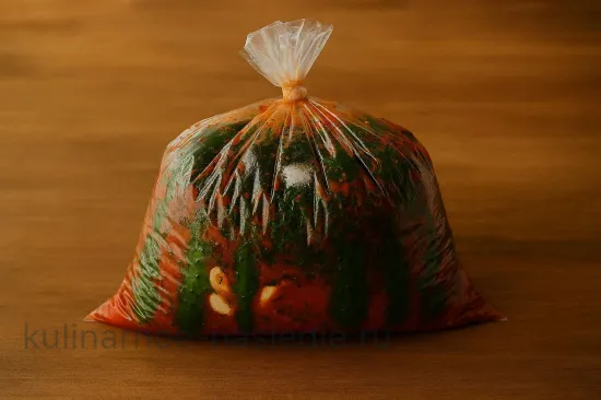 Пикантные малосольные огурцы в соусе сацебели - шаг 2