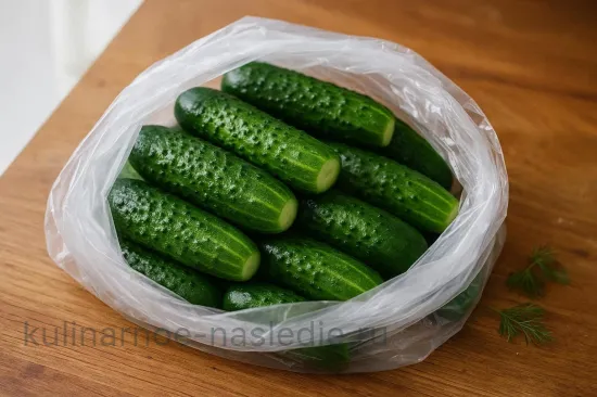 Малосольные огурцы без рассола сухим способом - шаг 1