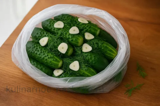 Малосольные огурцы без рассола сухим способом - шаг 2