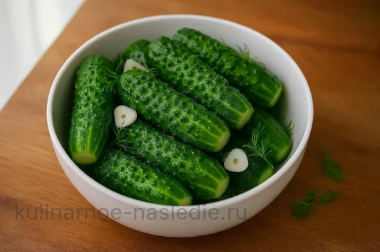 Малосольные огурцы без рассола сухим способом - шаг 5