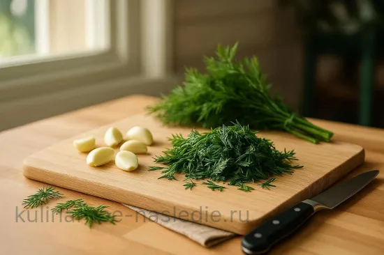 Малосольные огурцы с чесноком, укропом и листьями смородины - шаг 2