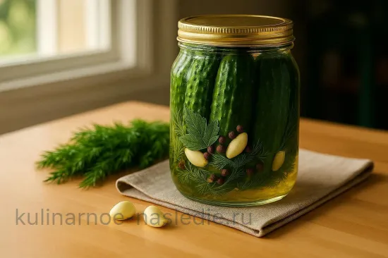 Малосольные огурцы с чесноком, укропом и листьями смородины - шаг 5