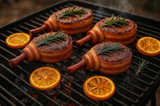 Ароматная свинина с апельсинами и зеленью на мангале - Жарка на мангале